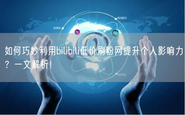 如何巧妙利用bilibili低价刷粉网提升个人影响力？一文解析！